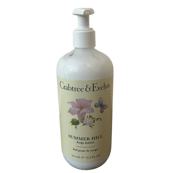 Crabtree & Evelyn SUMMER HILL Body Lotion Pump 16.9oz Discontinued Retired NEW